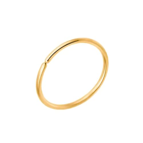 Body CAC Gold 0.6mm×8mm Extra dünner Nasenring, chirurgisch geglüht, nahtlos, geteilter Ring, 0,6mm, hypoallergener Lippenhelix-Knorpel-Piercingschmuck für Frauen Body CAC Gold 0.6mm×8mm Extra dünner Nasenring, chirurgisch geglüht, nahtlos, geteilter Ring, 0,6mm, hypoallergener Lippenhelix-Knorpel-Piercingschmuck für Frauen von Body CAC