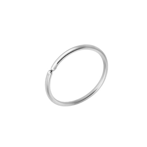 Body CAC Stahl 0.6mm×7mm Extra dünner Nasenring, chirurgisch geglüht, nahtlos, geteilter Ring, 0,6mm, hypoallergener Lippenhelix-Knorpel-Piercingschmuck für Frauen Body CAC Stahl 0.6mm×7mm Extra dünner Nasenring, chirurgisch geglüht, nahtlos, geteilter Ring, 0,6mm, hypoallergener Lippenhelix-Knorpel-Piercingschmuck für Frauen von Body CAC