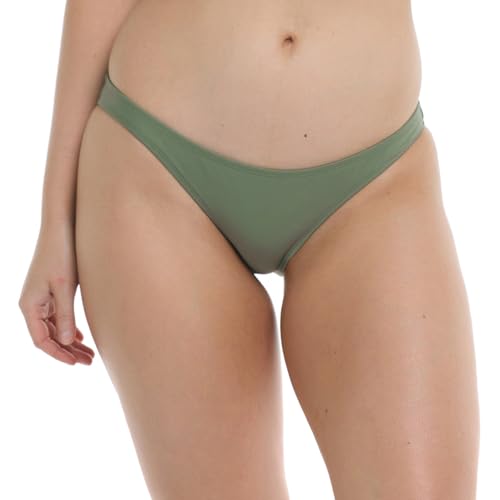 Body Glove Damen Basic Solid Full Coverage Bikini Bottom Badeanzug Bikinihose, Smoothies Cactus, Medium von Body Glove
