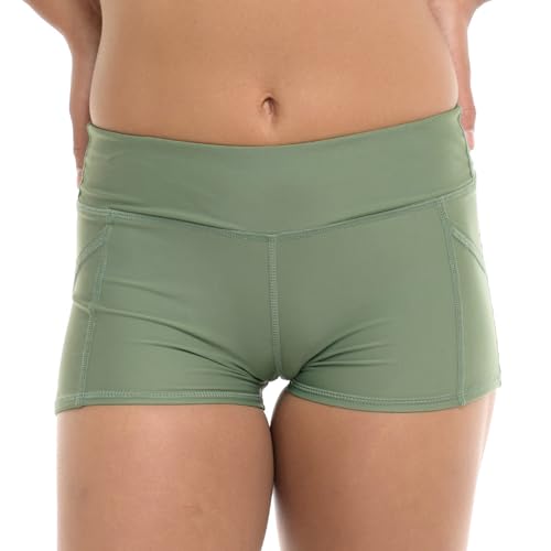 Body Glove Damen Rider Elastic Waist Hybrid Swim Short With Upf 50+ Bikinihose, Smoothie Cactus, M EU von Body Glove