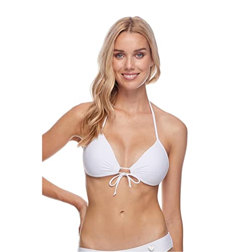 Body Glove Damen Smoothies Baby Love Solid Shapded Cup Push Up Triangle Top Badpak Bikini, Schneeweiß, S EU von Body Glove