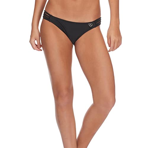 Body Glove Damen Smoothies Flirty Surf Rider Solid Bikini Bottom Badeanzug Bikinihose, schwarz, Large von Body Glove