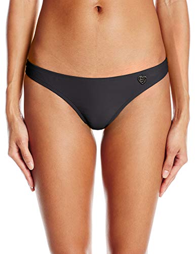 Body Glove Damen Smoothies Tanga Solid Minimal Coverage Bottom Badeanzug Bikini-Unterteile, Schwarz, XL von Body Glove