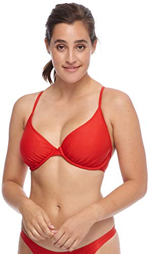 Body Glove Damen Solo Solid Underwire D, DD, E, F Cup Bikini Top Swimsuit Bikinioberteil, Smoothies True, F von Body Glove