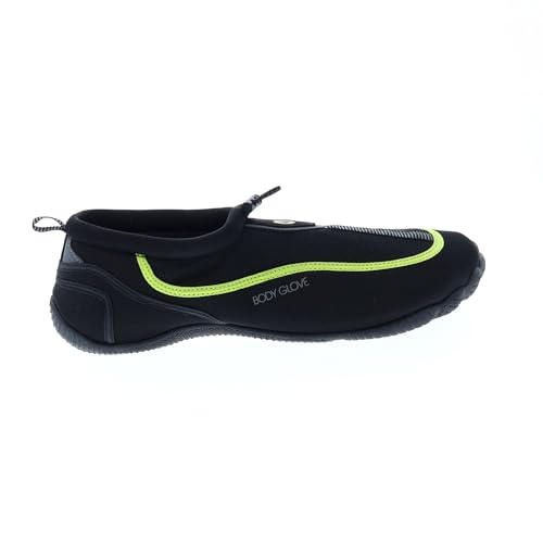 Body Glove Riverbreaker Schnelltrocknende Wassersocken für Herren – Strand- und Schwimmschuhe, Schwarz/Venom, 43 EU von Body Glove
