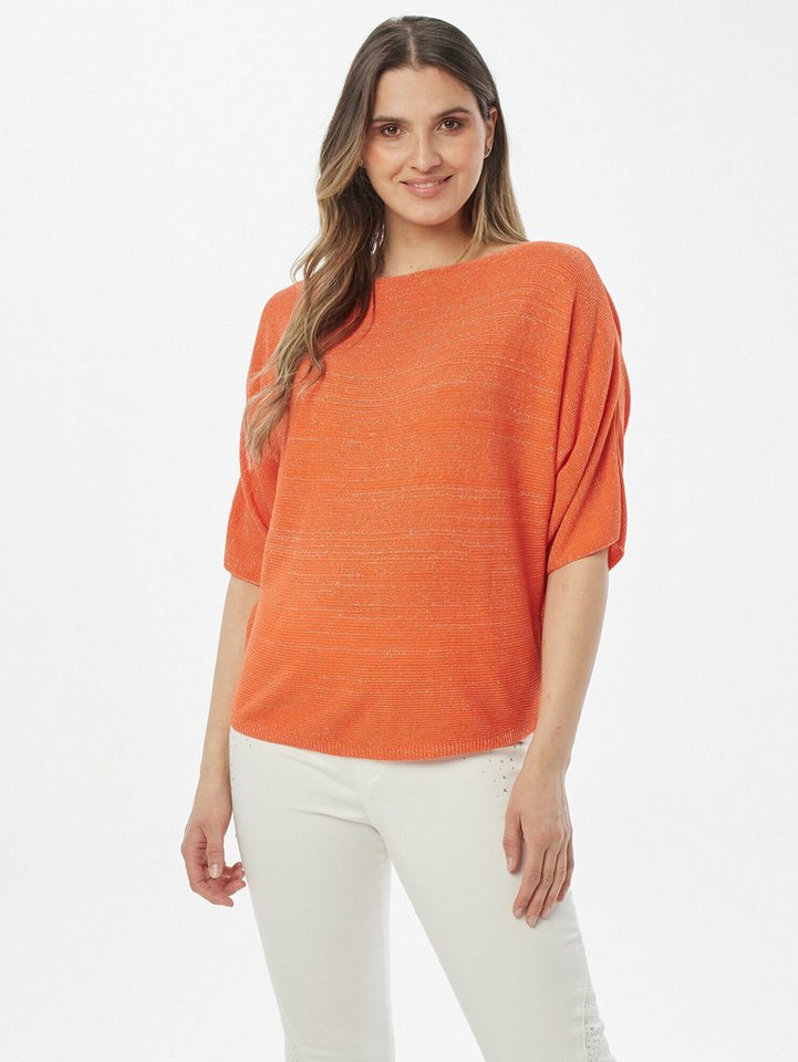 Body Needs Fledermauspullover Feinstrickpullover Figurumspielend mit Lurexgarn von Body Needs