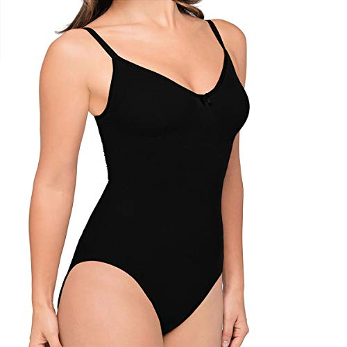 Body Wrap Damen Shapewear Bodysuit Baselayer, schwarz, Large von Body Wrap