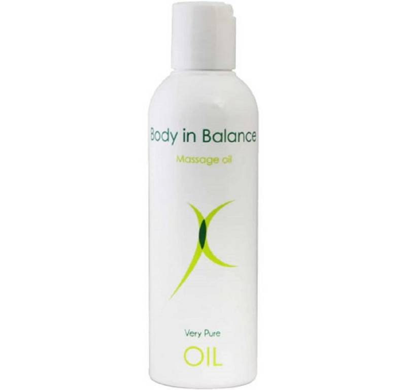 Body in Balance Gleit- & Massageöl Body in Balance, neutrales Massageöl, Flasche mit 200ml geruchsloses Massage Öl, 1-tlg., ohne Parfüm und Zusatzstoffe, für professionelle Massage geeignet von Body in Balance