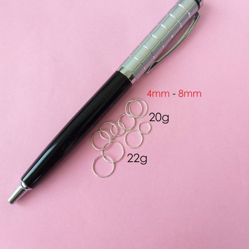 Knorpel Ohrring Ohrringe Nase Ring Septum Helix Tragus Endless Hoop Silber Winzige Piercing Rook Conch Orbital Reifen von BodyJewelryStudio