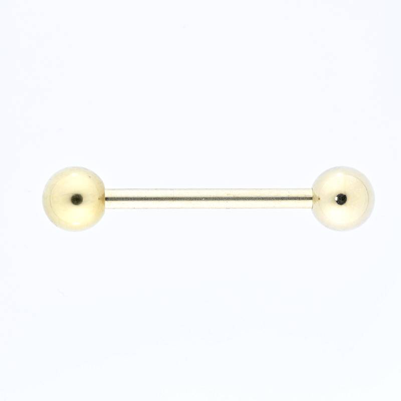 Goldfarbener Zungenring Aus Chirurgenstahl | 14Kt Pvd von BodyJewelsCreations