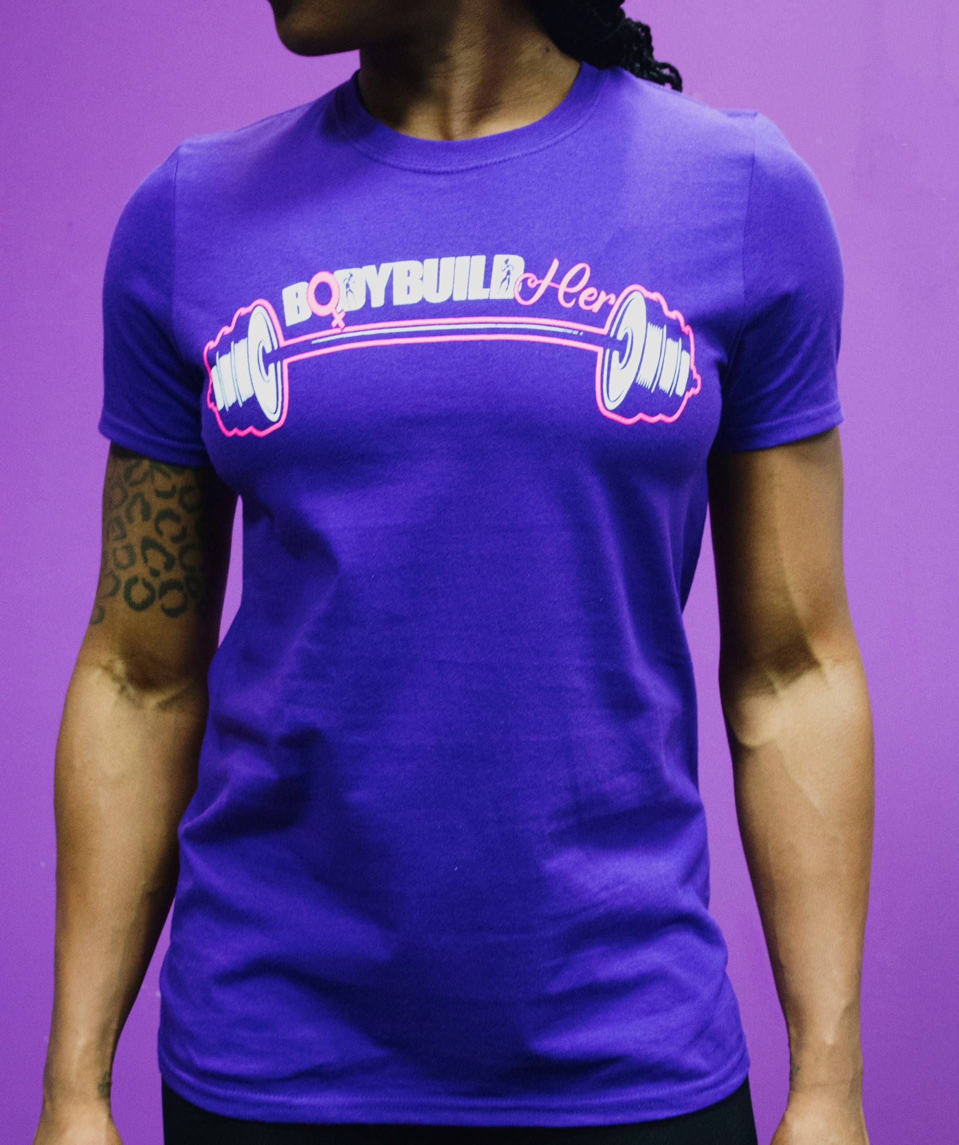 Damen Bodybuildher™ Soft Style Kurzarm Fitness T-Shirt - Workout Shirt T-Shirt-Gym T von BodybuildHER