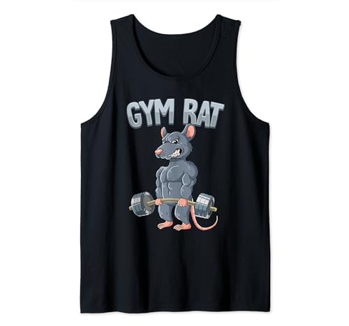 Bodybuilding Geschenke Gewichtstraining Deadlift Gym Rat Tank Top Schwarz Klein EU M Männer Fitness-Enthusiasten, Gewichtheber von Bodybuilding Geschenke