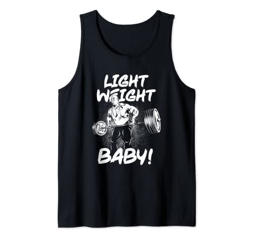 Leichtes Baby – Ronnie Coleman Rudern – Fitnessstudio motivierend Tank Top von Bodybuilding and Gym Motivational Gifts