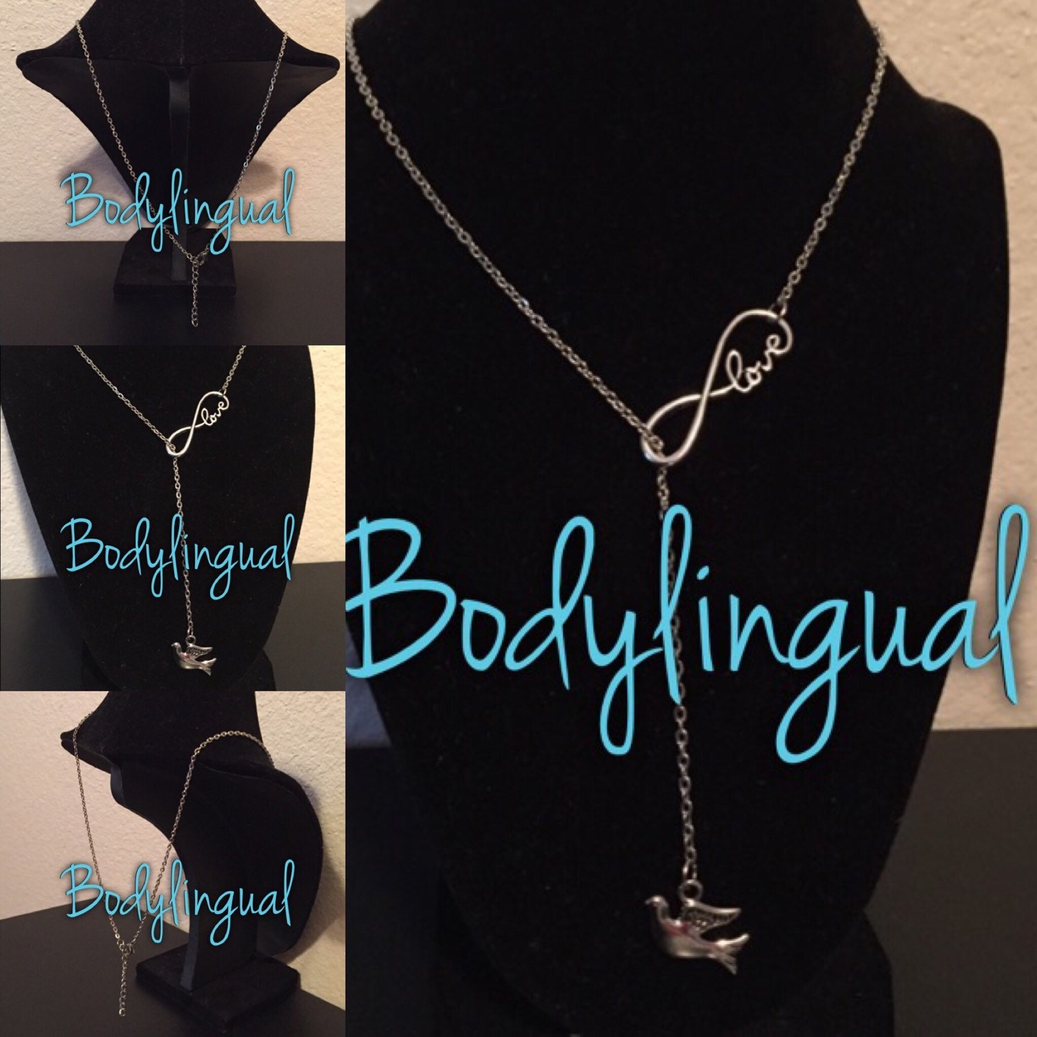 Unendliche Liebe Lariat Halskette Unendliche Liebe Lariat Halskette von Bodylingual