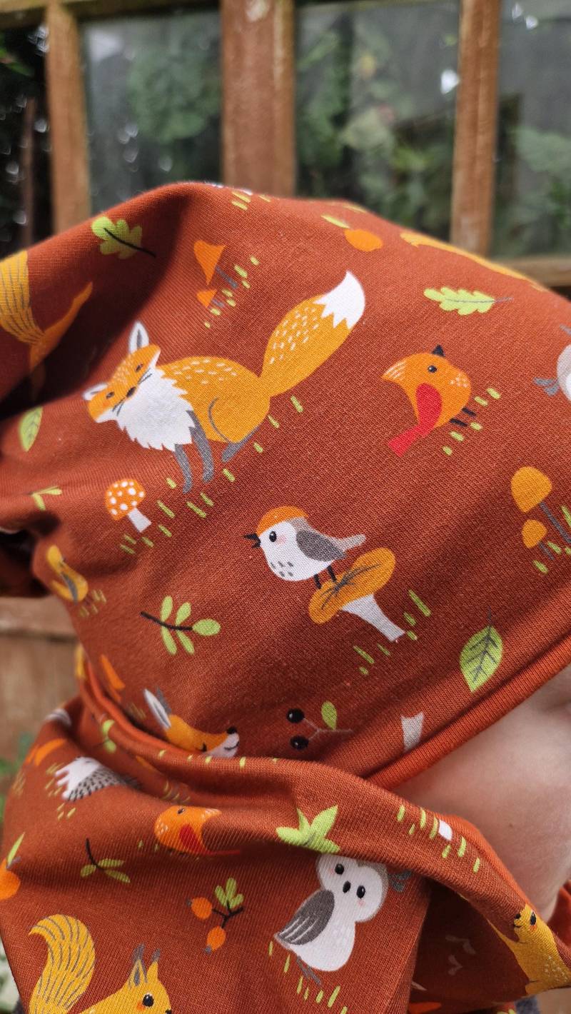 Beanie & Loop Im Set "Waldtiere" von Boedabutik