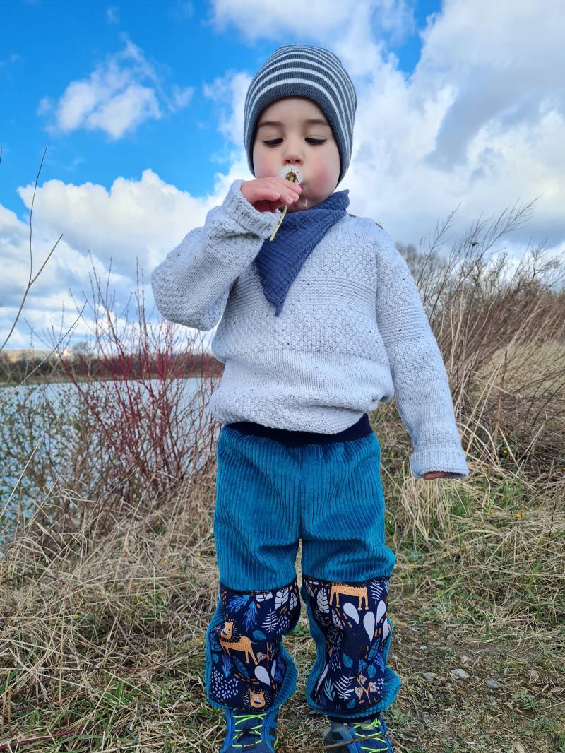 Cordhose, Mit Softshell, Löwe, Spielplatzhose, Breitcord, Pumphose von Boedabutik