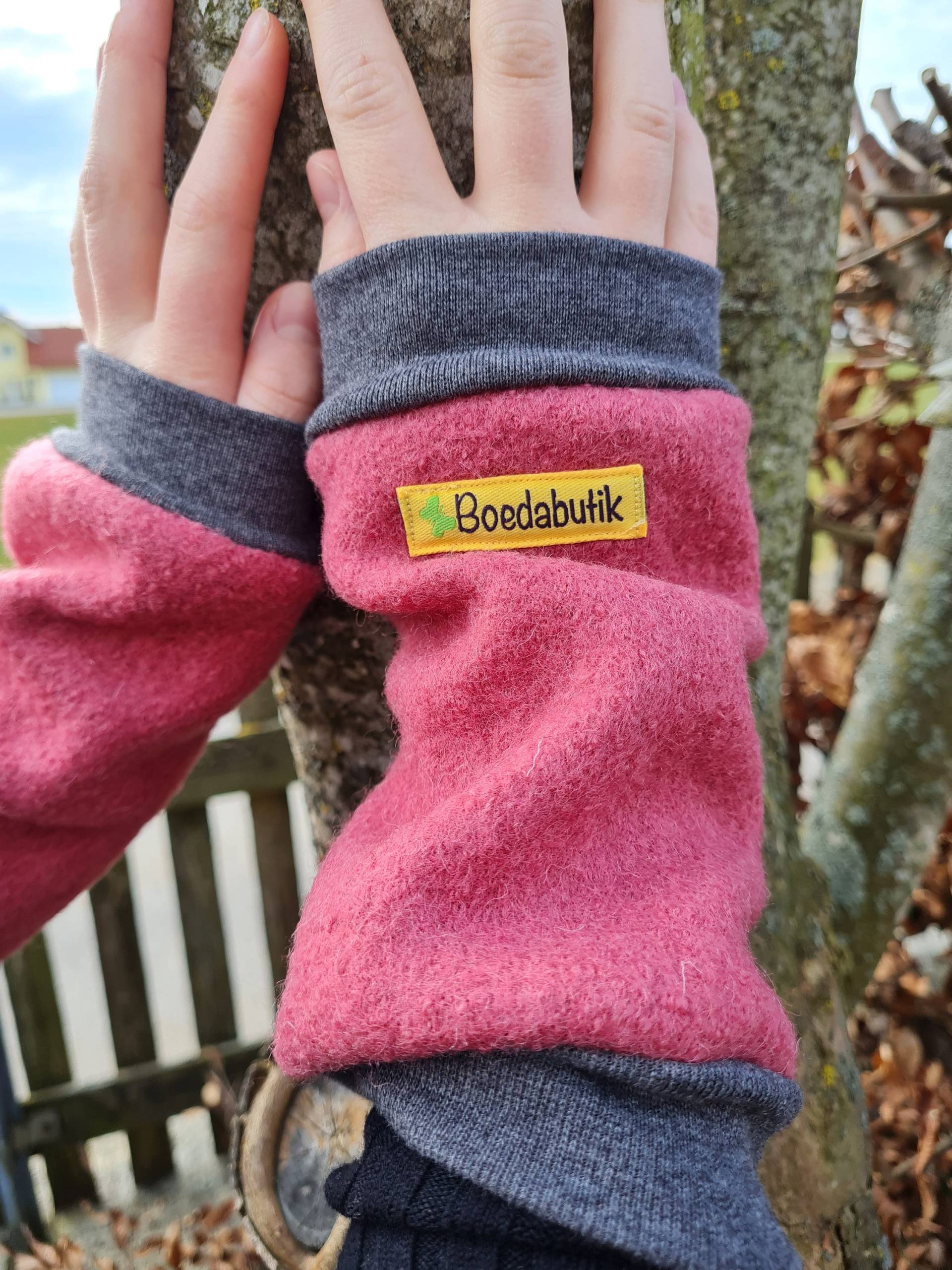 Mama, Pulswärmer, Walkstulpen, Bio Armstulpen von Boedabutik