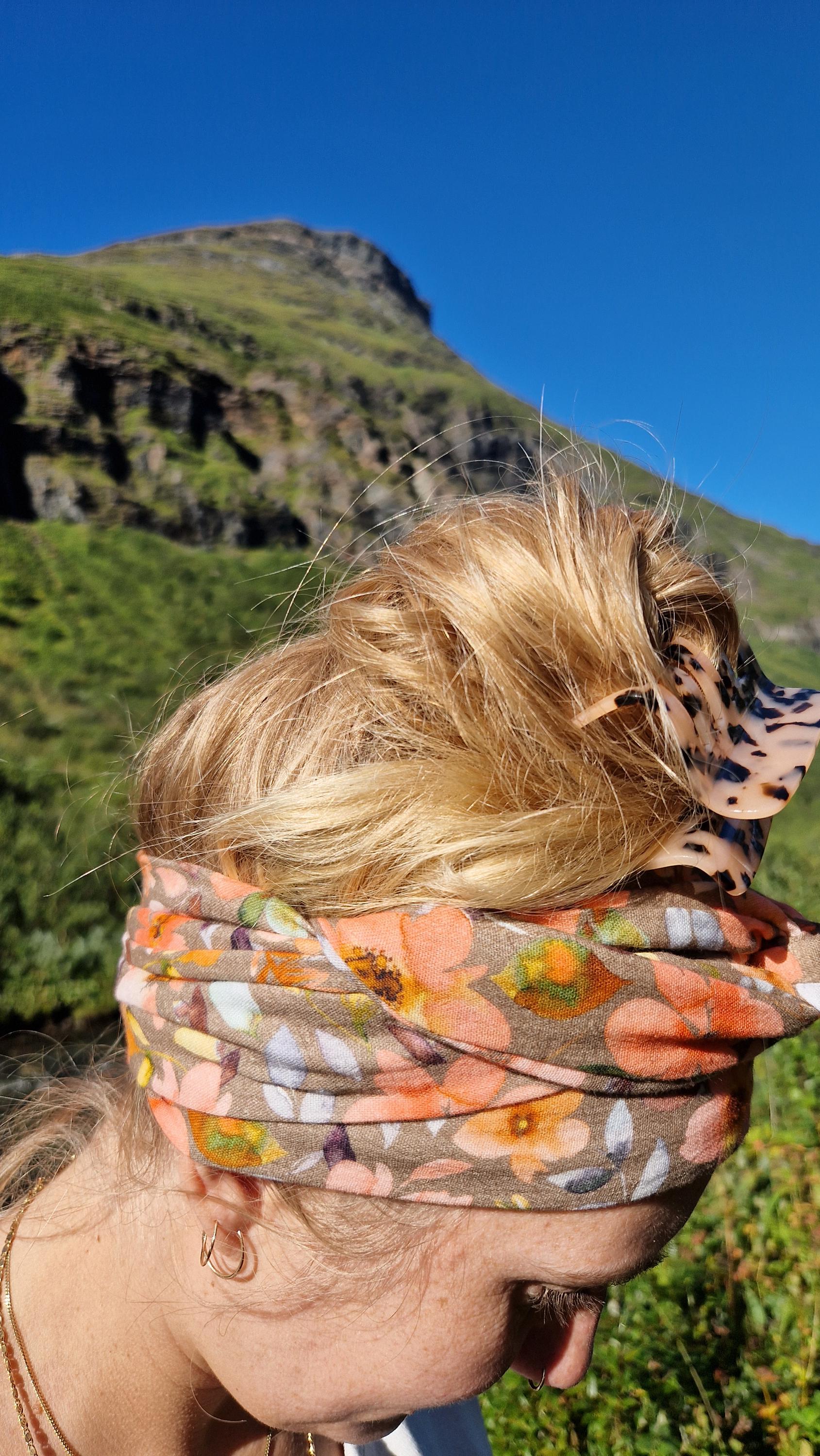 Musselin, Haarband Zum Selberbinden, Blumen, Herbst, Baumwolle, Musselinband von Boedabutik