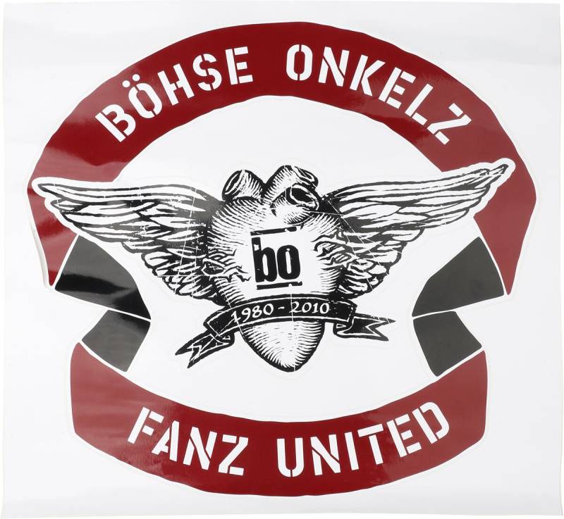 Böhse Onkelz Aufkleber - Fanz United - schwarz/weiß  - Lizenziertes Merchandise! von Böhse Onkelz