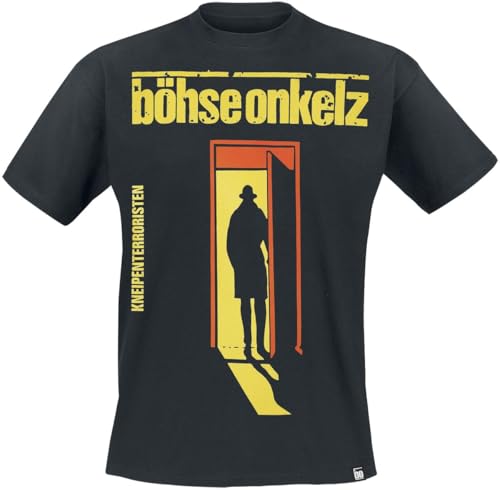 Böhse Onkelz Kneipenterroristen Männer T-Shirt schwarz XXL 100% Baumwolle Band-Merch, Bands von Böhse Onkelz