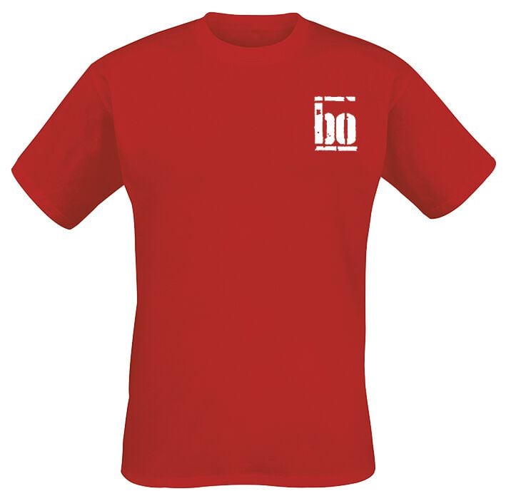 Böhse Onkelz Rocker T-Shirt rot in XXL von Böhse Onkelz