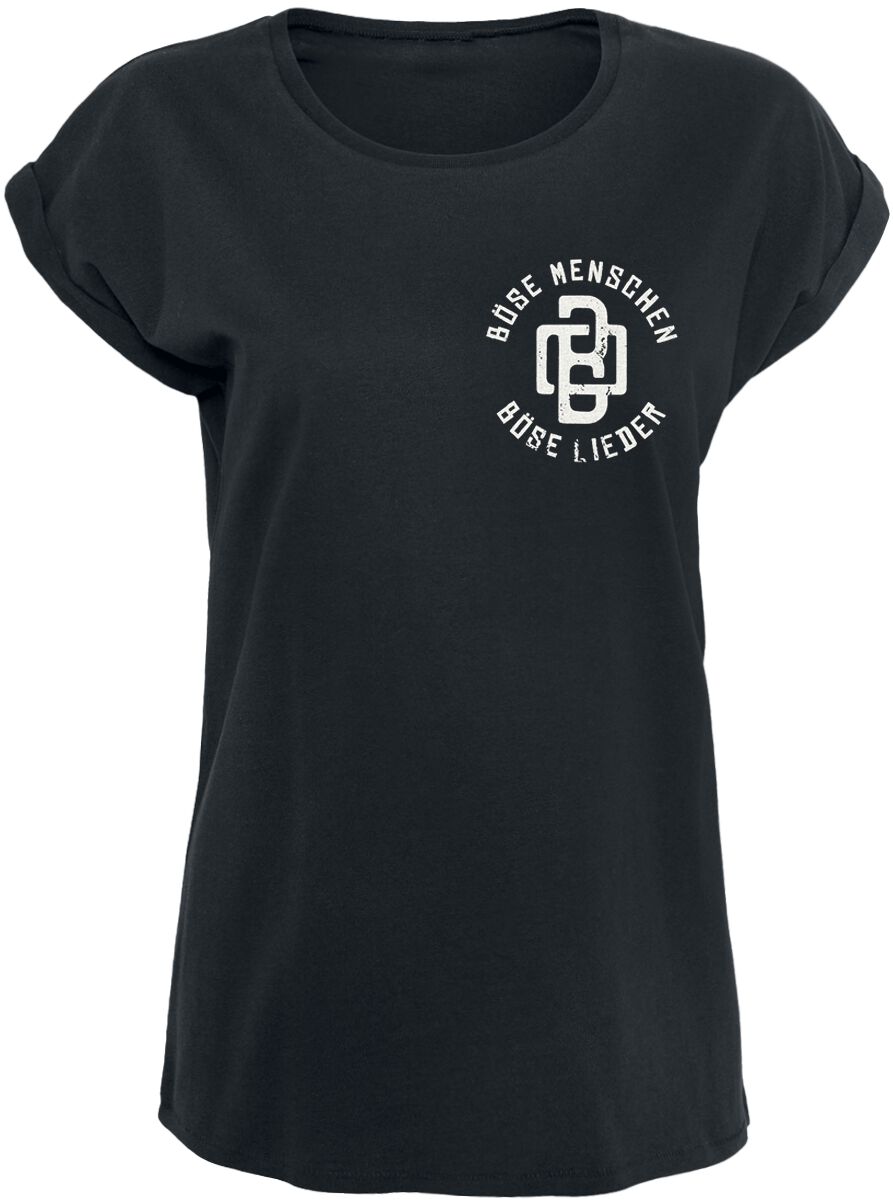 Böhse Onkelz T-Shirt - Böhse Menschen Remake - S bis XL - für Damen - Größe L - schwarz  - Lizenziertes Merchandise! von Böhse Onkelz