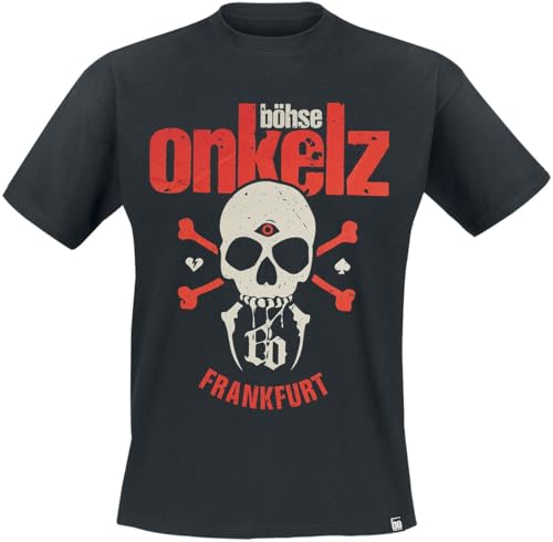 Böhse Onkelz Third-Eye Skull Männer T-Shirt schwarz XXL 100% Baumwolle Band-Merch, Bands von Böhse Onkelz