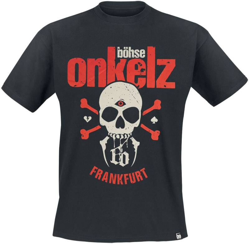 Böhse Onkelz Third-Eye Skull T-Shirt schwarz in S von Böhse Onkelz