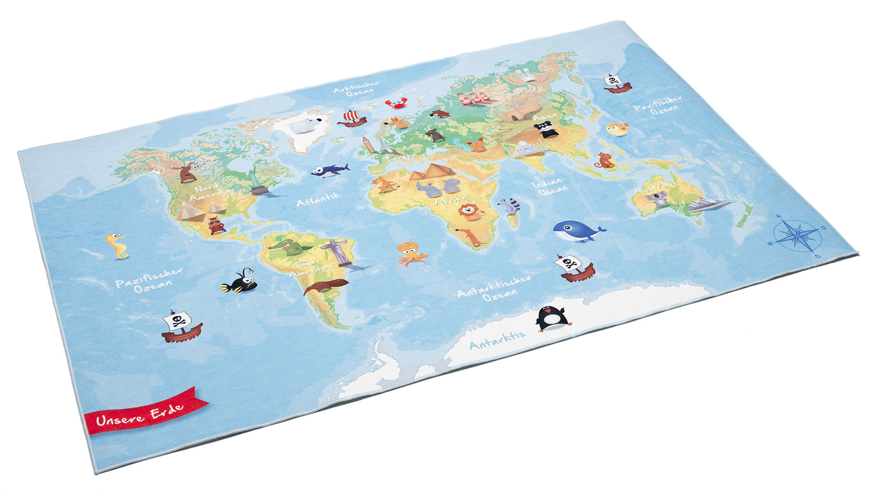 Böing Carpet Kinderteppich "Weltkarte", rechteckig von Böing Carpet