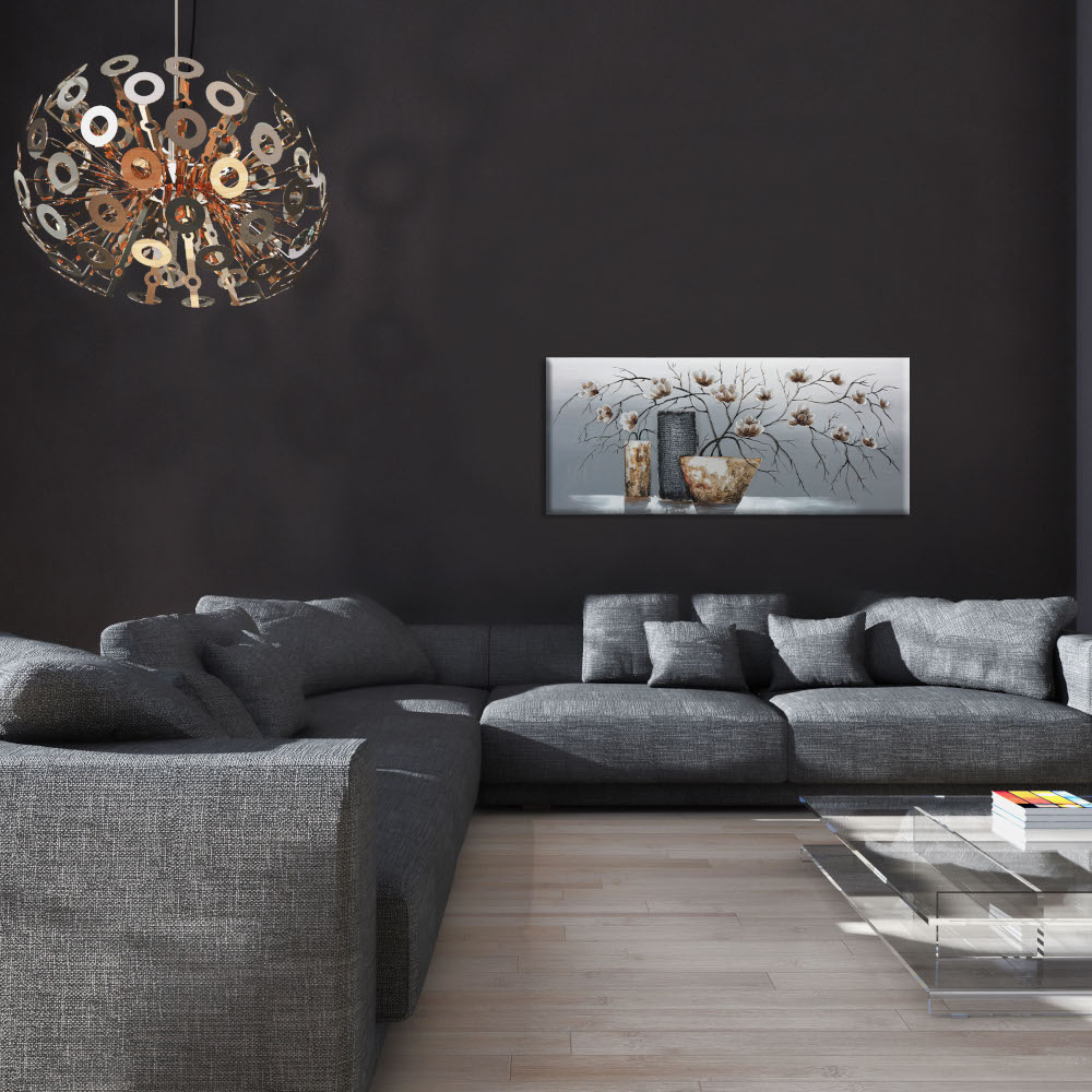 Bönninghoff Ölgemälde "Blumen" Blumen 1 Stk. tlg. jedes Bild ein Unikat, BxH: 140x60 cm von Bönninghoff