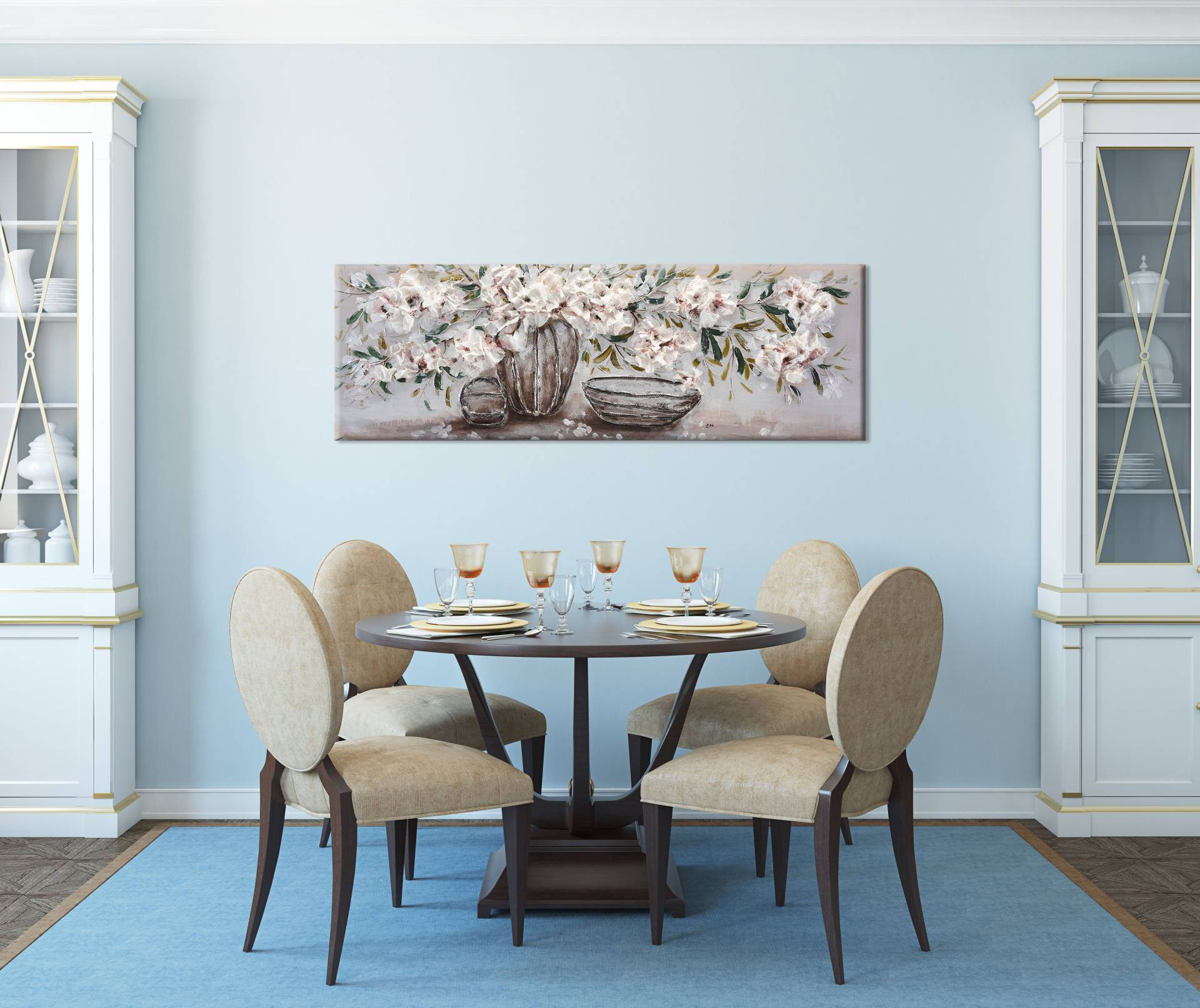 Bönninghoff Ölgemälde Blumen  Blumenbilder  Pflanzen  Pflanzenbilder  Stillleben  Vasen  Vasen & Töpfe 1 Stk. tlg. jedes Bild ein Unikat von Bönninghoff