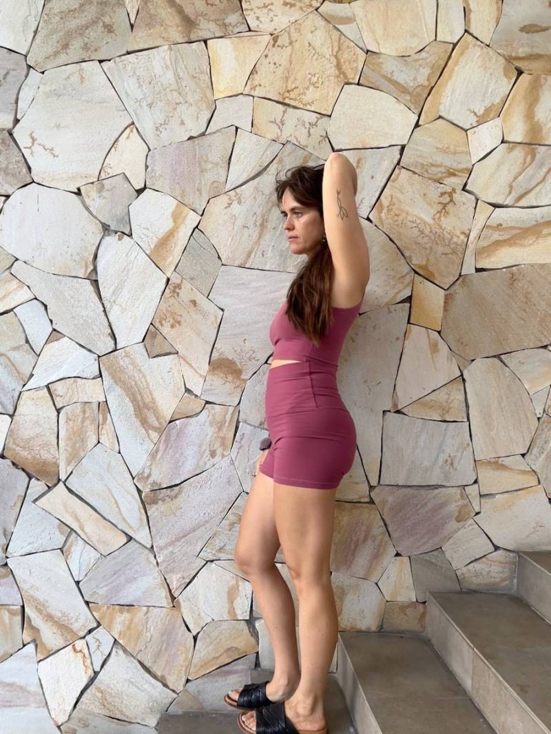 Nice Shorts - Mauve Pink Damen Highwaist Shorts, Hotpants, Stretch, Freizeitkleidung, Yoga Sportkleidung von BoerlinBoerds