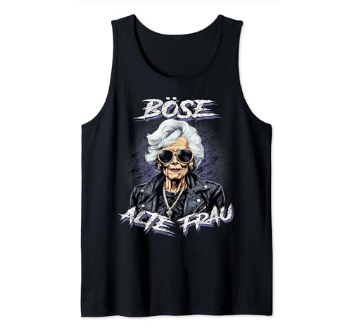 Böse alte Frau Lustiges Damen Motorrad Sarkasmus Tank Top von Böse alte Frau Damen Sarkasmus Spruch