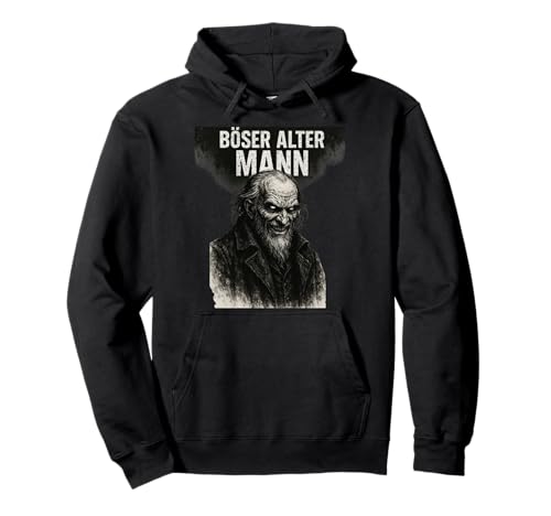 Böser Alter Mann Sarkasmus Biker Motorrad Herren Rentner Fun Pullover Hoodie von Böser Alter Mann Geschenk Vintage Horror Grusel
