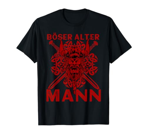 Herren Böser Alter Mann Wikinger T-Shirt von Böser Alter Mann Spruch Outfit