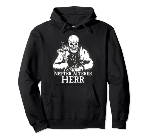 Netter Alter Mann I Herren Totenkopf I Netter älterer Herr Pullover Hoodie von Böser Alter Mann & Böse Alte Frau I Damen & Herren