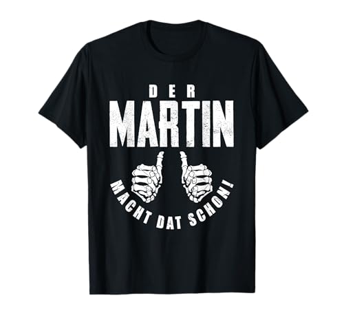 Herren Martin Vorname Papa Vater Männer Spruch T-Shirt von Böser Alter Mann & Name Martin Geschenke