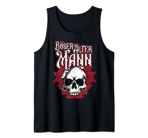 Böser Alter Mann - Skull Totenschädel Totenkopf Herren Tank Top von Böser alter Mann - Geburtstagsgeschenk für Herren