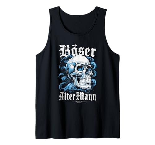 Böser alter Mann - Totenschädel - Geschenkidee Herren Männer Tank Top von Böser alter Mann - Geburtstagsgeschenk für Herren