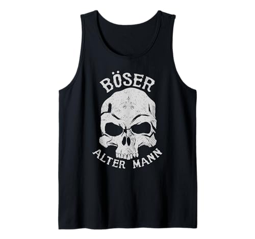 Böser alter Mann - Totenschädel - Witzig Männer - Herren Tank Top von Böser alter Mann - Geburtstagsgeschenk für Herren