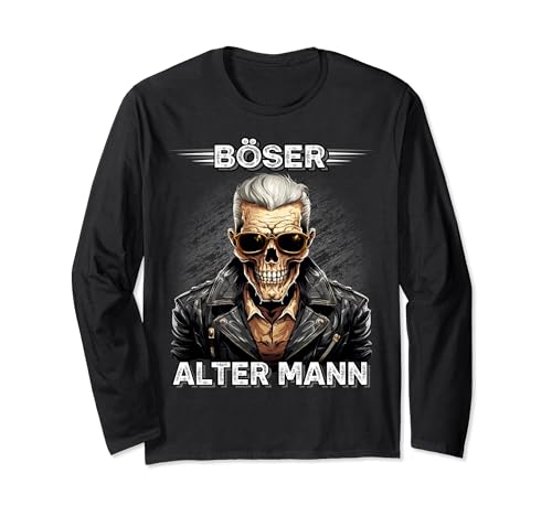 Böser alter Mann Herren Motorrad Biker Sarkasmus Langarmshirt Böser alter Mann Herren Motorrad Biker Sarkasmus Langarmshirt von Böser alter Mann Herren Sarkasmus Spruch