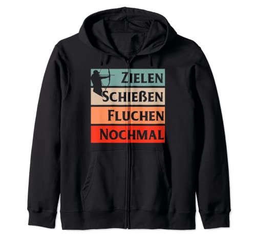 Bogenschießen Geschenk Bogen Pfeil Männer Schützenverein Kapuzenjacke von Bogenschießen Bogenschütze Bogensport Archery Jagd