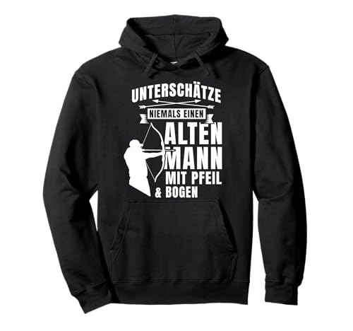 Bogenschießen Geschenk Bogen Pfeil Männer Schützenverein Pullover Hoodie von Bogenschießen Bogenschütze Bogensport Archery Jagd