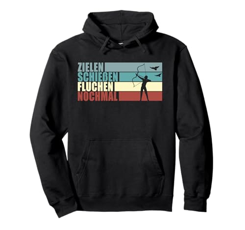 Herren Bogensport Damen Bogenschütze Bogenschießen Pullover Hoodie von Bogenschiessen Bogensport Zubehör Pfeil und Bogen