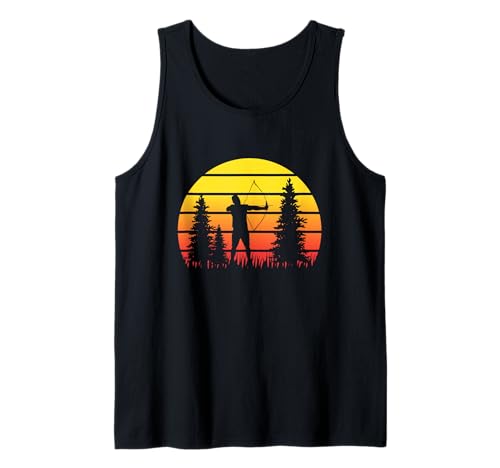 Bogenschießen T-Shirt Herren Bogenschütze Bogensport Tank Top von Bogenschießen T-Shirt Herren Bogenschütze