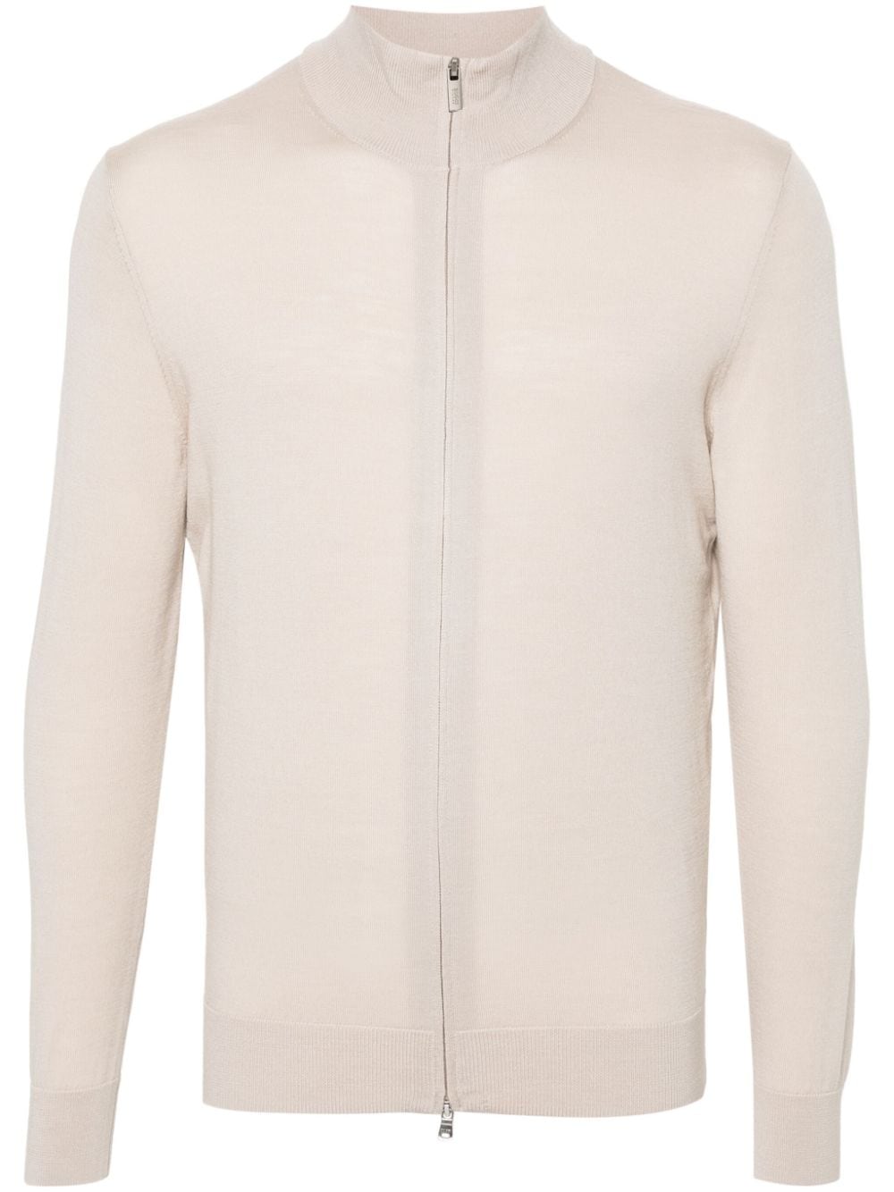 Boggi Milano Cardigan mit Reißverschluss - Nude von Boggi Milano