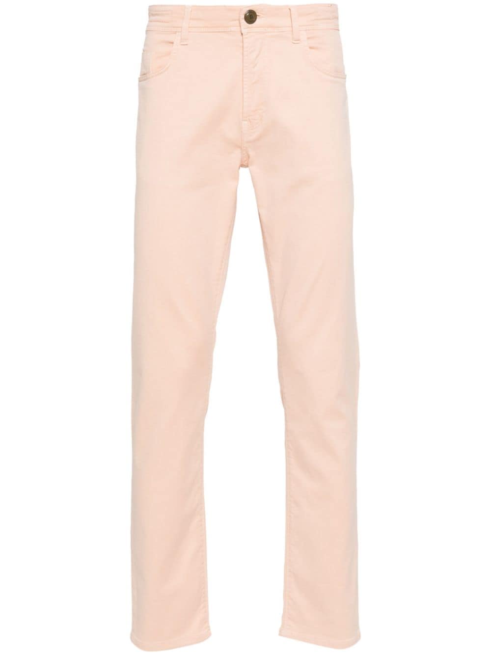 Boggi Milano Halbhohe Straight-Leg-Jeans - Orange von Boggi Milano