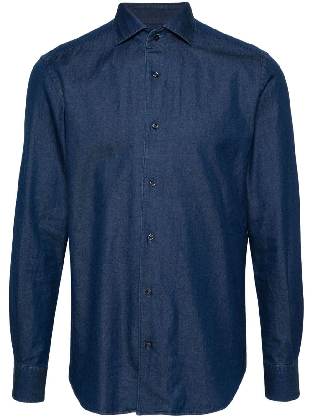 Boggi Milano Jeanshemd mit Biesen - Blau von Boggi Milano