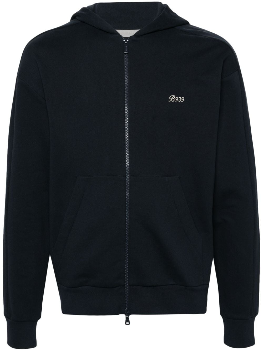 Boggi Milano Kapuzenjacke mit Logo-Stickerei - Blau von Boggi Milano