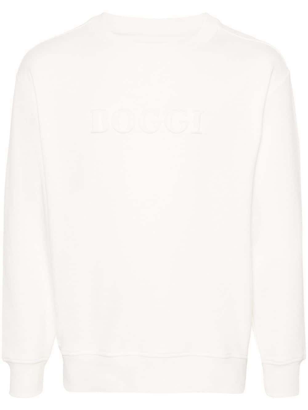 Boggi Milano Sweatshirt mit Logo-Prägung - Weiß von Boggi Milano